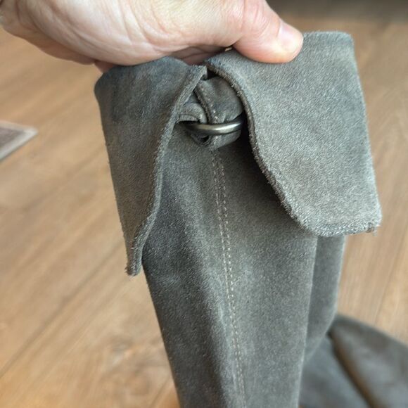 FRYE SUEDE LUCINA SLOUCH BOOT SIZE 7 KNEE HIGH OR OVER THE KNEE EEEUC - Picture 8 of 13